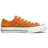 Zapatos de lona bajos y elegantes Bitte Retro Turn Fur de los años 70 en naranja