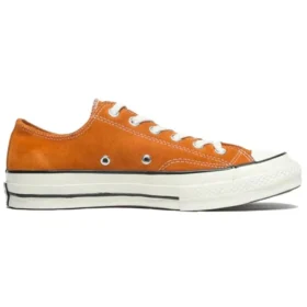 Zapatos de lona bajos y elegantes Bitte Retro Turn Fur de los años 70 en naranja